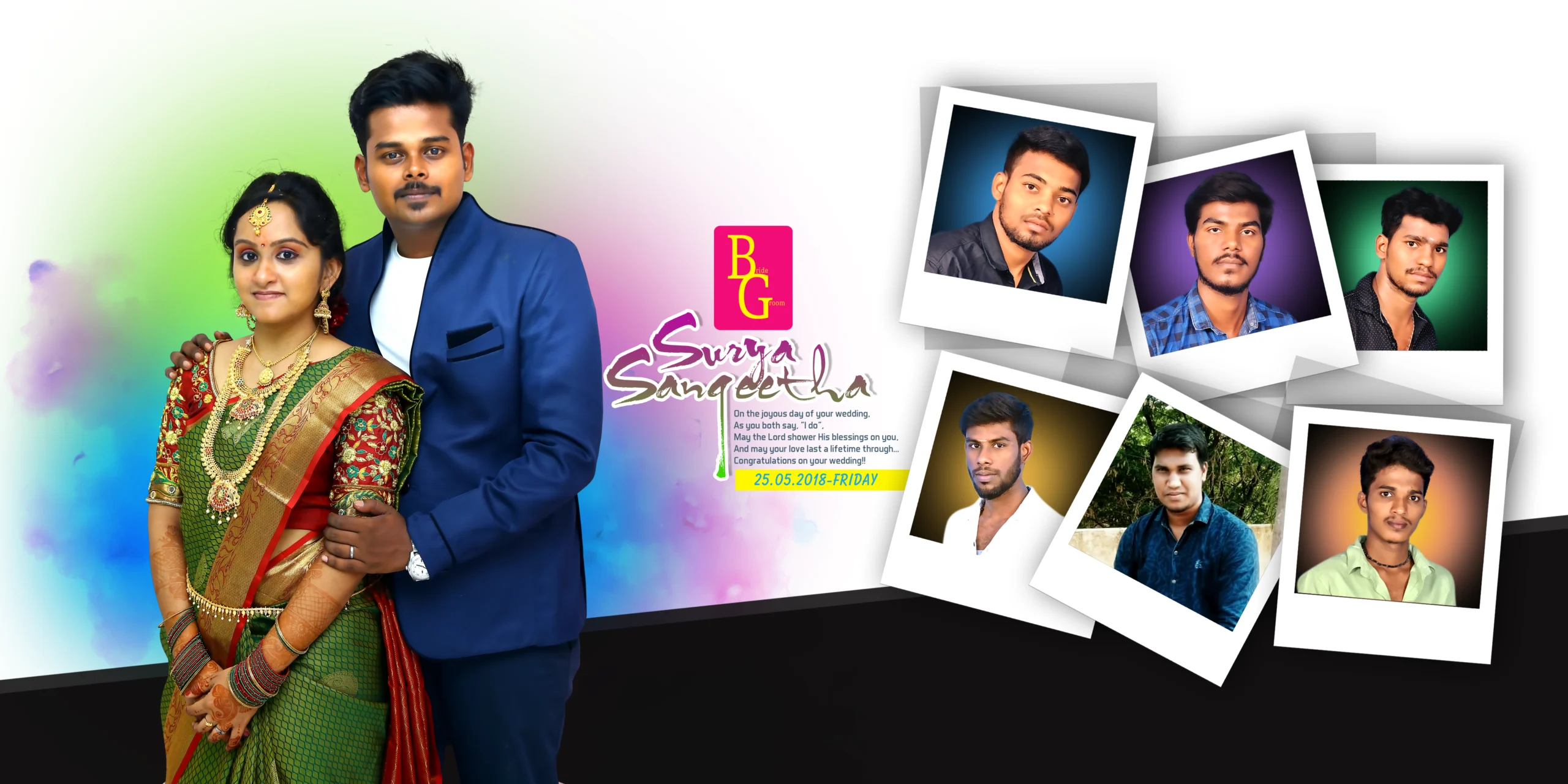 Marriage flex banner Design in Tamil free download