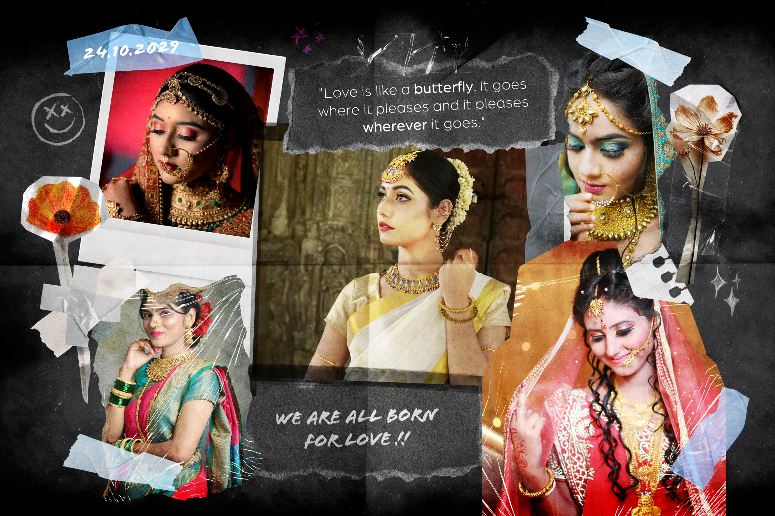 Scrapbook Photo Collage Template Free Download