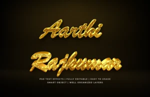 Luxury 3D Text Style Effect PSD Free Download kumarannetwork