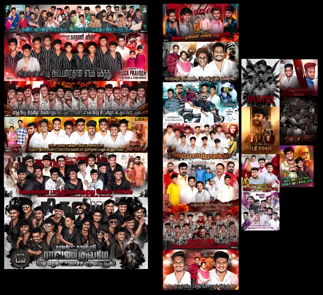 Madurai style flex design Psd collection free download