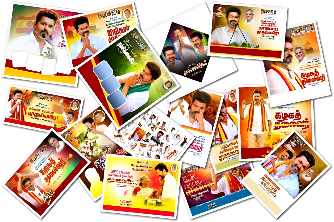 Top 40+ TVK Vijay Birthday Flex Banner Design PSD Collection