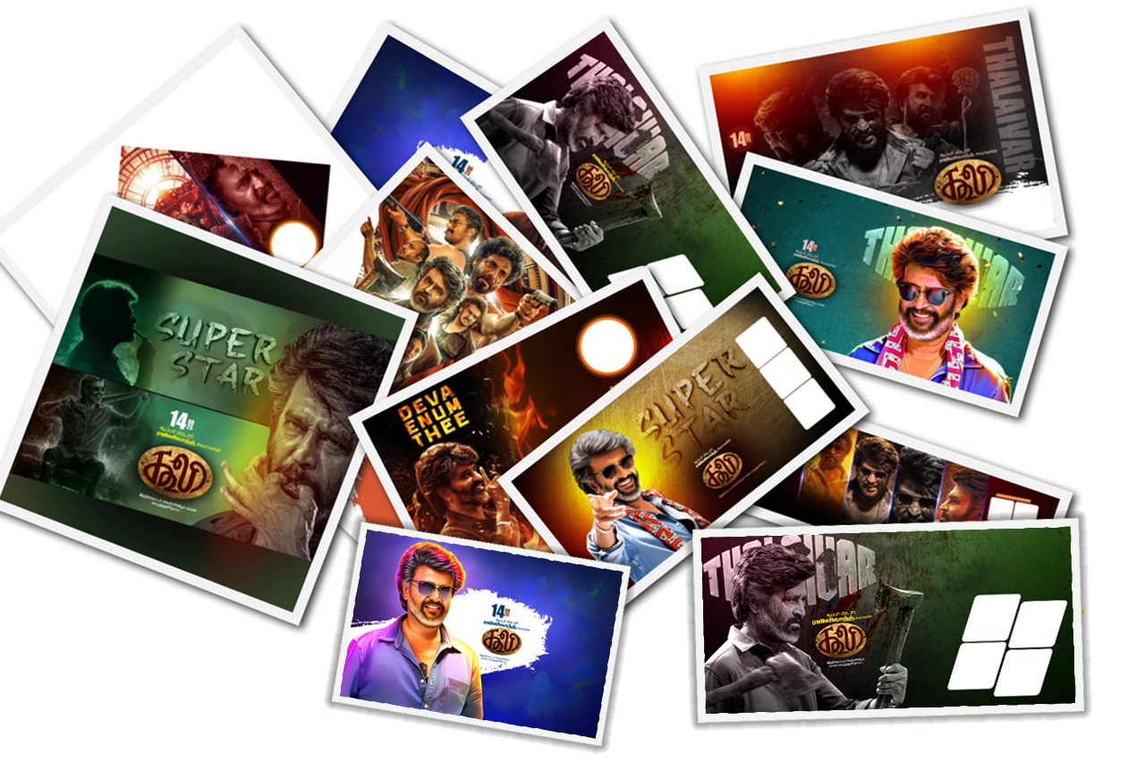 Coolie Rajini Movie Poster & Flex Design Psd Collection